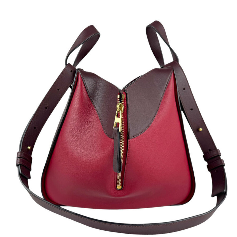 Loewe Bag Bordeaux Hammock Purple Leather Shoulder Red Purple Red